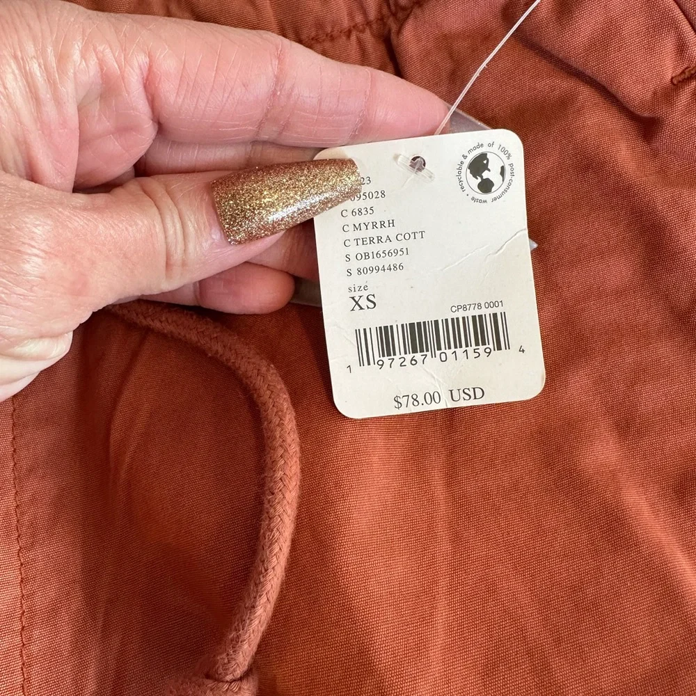 NWT Free People New Light Parachute Pants Myrhh Sz XS TERRACOTTA!!! - Picture 5 of 8